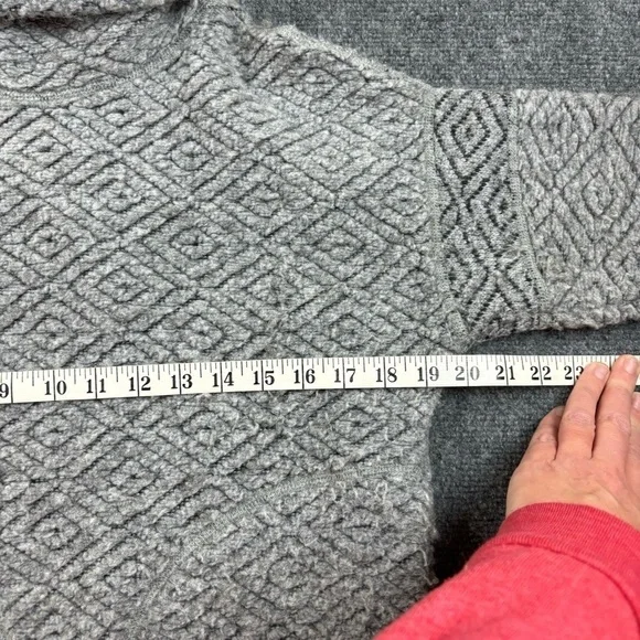 PRANA Women’s Grey Crestland Cowl Neck Pullover Sweater size: XS - Picture 8 of 11